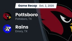 Recap: Pottsboro  vs. Rains  2020