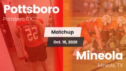 Matchup: Pottsboro High vs. Mineola  2020