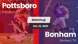 Matchup: Pottsboro High vs. Bonham  2020