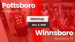Matchup: Pottsboro High vs. Winnsboro  2020