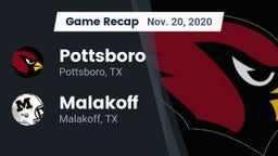 Recap: Pottsboro  vs. Malakoff  2020