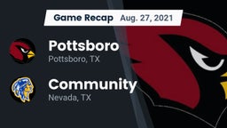 Recap: Pottsboro  vs. Community  2021