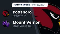 Recap: Pottsboro  vs. Mount Vernon  2021