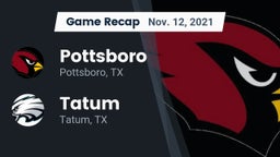 Recap: Pottsboro  vs. Tatum  2021