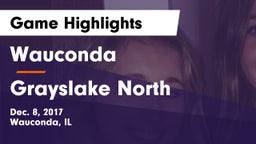 Wauconda  vs Grayslake North  Game Highlights - Dec. 8, 2017