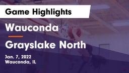 Wauconda  vs Grayslake North  Game Highlights - Jan. 7, 2022