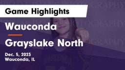 Wauconda  vs Grayslake North  Game Highlights - Dec. 5, 2023