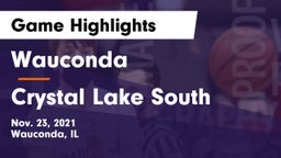 Wauconda  vs Crystal Lake South  Game Highlights - Nov. 23, 2021