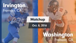 Matchup: Irvington High vs. Washington  2016