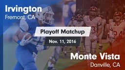 Matchup: Irvington High vs. Monte Vista  2016
