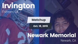 Matchup: Irvington High vs. Newark Memorial  2019