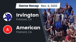 Recap: Irvington  vs. American  2020