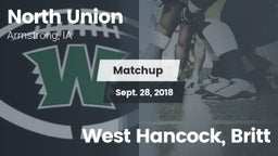 Matchup: North Union vs. West Hancock, Britt 2018