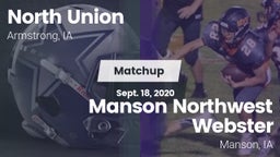 Matchup: North Union vs. Manson Northwest Webster  2020