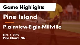 Pine Island  vs Plainview-Elgin-Millville Game Highlights - Oct. 1, 2022