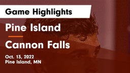 Pine Island  vs Cannon Falls  Game Highlights - Oct. 13, 2022