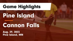 Pine Island  vs Cannon Falls  Game Highlights - Aug. 29, 2023