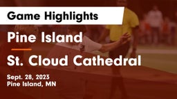 Pine Island  vs St. Cloud Cathedral  Game Highlights - Sept. 28, 2023