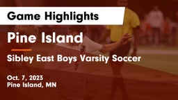 Pine Island  vs Sibley East Boys Varsity Soccer Game Highlights - Oct. 7, 2023