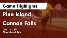Pine Island  vs Cannon Falls  Game Highlights - Oct. 12, 2023