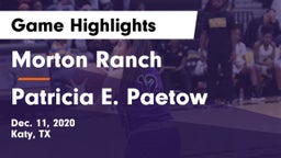 Morton Ranch  vs Patricia E. Paetow  Game Highlights - Dec. 11, 2020