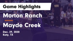 Morton Ranch  vs Mayde Creek  Game Highlights - Dec. 29, 2020