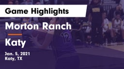 Morton Ranch  vs Katy  Game Highlights - Jan. 5, 2021