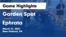Garden Spot  vs Ephrata  Game Highlights - March 31, 2022