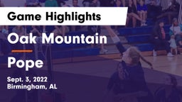 Oak Mountain  vs Pope  Game Highlights - Sept. 3, 2022