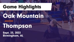 Oak Mountain  vs Thompson  Game Highlights - Sept. 23, 2022