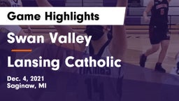 Swan Valley  vs Lansing Catholic  Game Highlights - Dec. 4, 2021