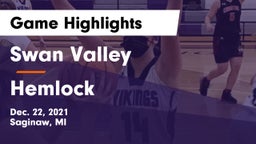 Swan Valley  vs Hemlock  Game Highlights - Dec. 22, 2021