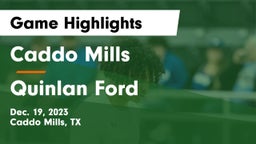 Caddo Mills  vs Quinlan Ford  Game Highlights - Dec. 19, 2023