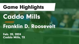 Caddo Mills  vs Franklin D. Roosevelt  Game Highlights - Feb. 20, 2024