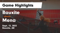 Bauxite  vs Mena  Game Highlights - Sept. 13, 2022