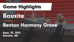 Bauxite  vs Benton Harmony Grove  Game Highlights - Sept. 29, 2022