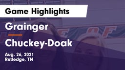 Grainger  vs Chuckey-Doak Game Highlights - Aug. 26, 2021