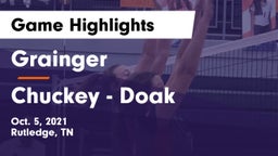 Grainger  vs Chuckey - Doak  Game Highlights - Oct. 5, 2021