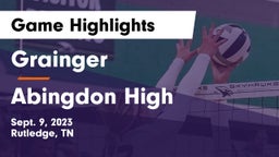 Grainger  vs Abingdon High Game Highlights - Sept. 9, 2023