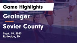 Grainger  vs Sevier County  Game Highlights - Sept. 18, 2023