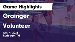 Grainger  vs Volunteer  Game Highlights - Oct. 4, 2023