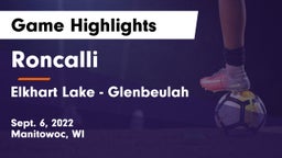 Roncalli  vs Elkhart Lake - Glenbeulah  Game Highlights - Sept. 6, 2022