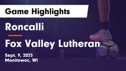 Roncalli  vs Fox Valley Lutheran  Game Highlights - Sept. 9, 2023