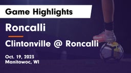Roncalli  vs Clintonville @ Roncalli Game Highlights - Oct. 19, 2023