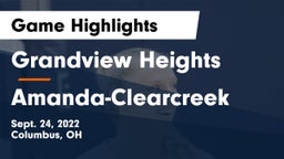 Grandview Heights  vs Amanda-Clearcreek  Game Highlights - Sept. 24, 2022