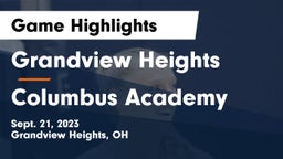 Grandview Heights  vs Columbus Academy  Game Highlights - Sept. 21, 2023