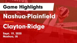 Nashua-Plainfield  vs Clayton-Ridge Game Highlights - Sept. 19, 2020