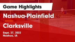 Nashua-Plainfield  vs Clarksville  Game Highlights - Sept. 27, 2022