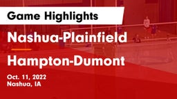Nashua-Plainfield  vs Hampton-Dumont  Game Highlights - Oct. 11, 2022