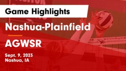 Nashua-Plainfield  vs AGWSR Game Highlights - Sept. 9, 2023